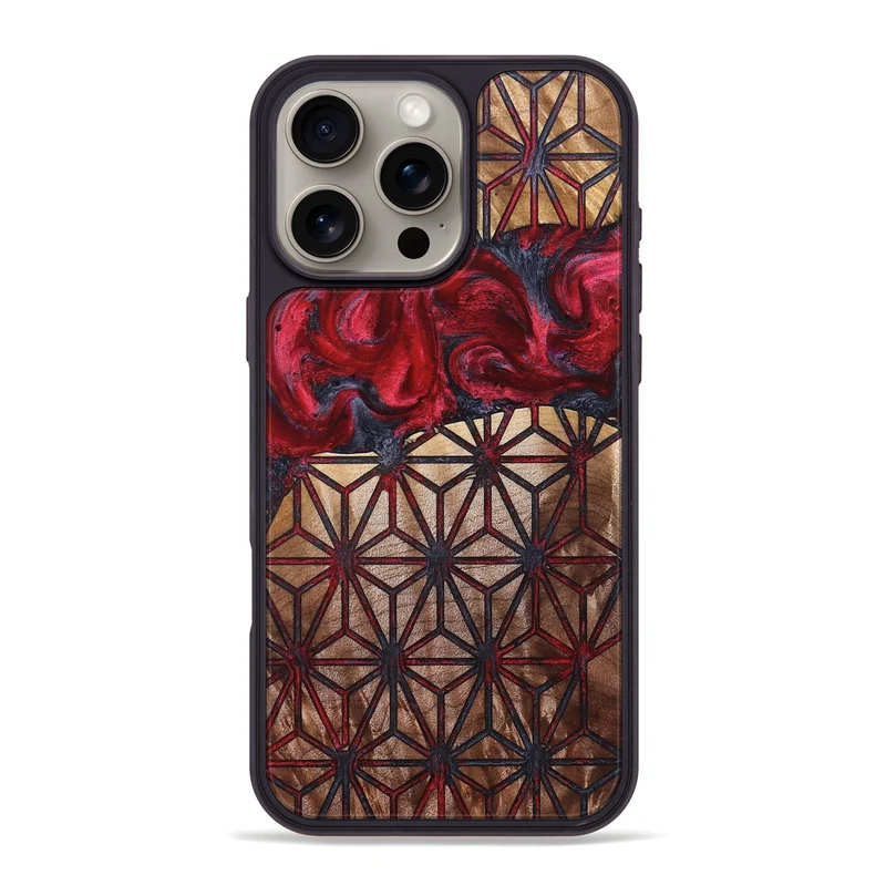 iPhone 16 Pro Max Wood Phone Case - Ayah (Pattern, 829375)