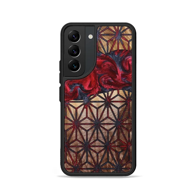 Galaxy S22 Wood Phone Case - Ayah (Pattern, 829375)