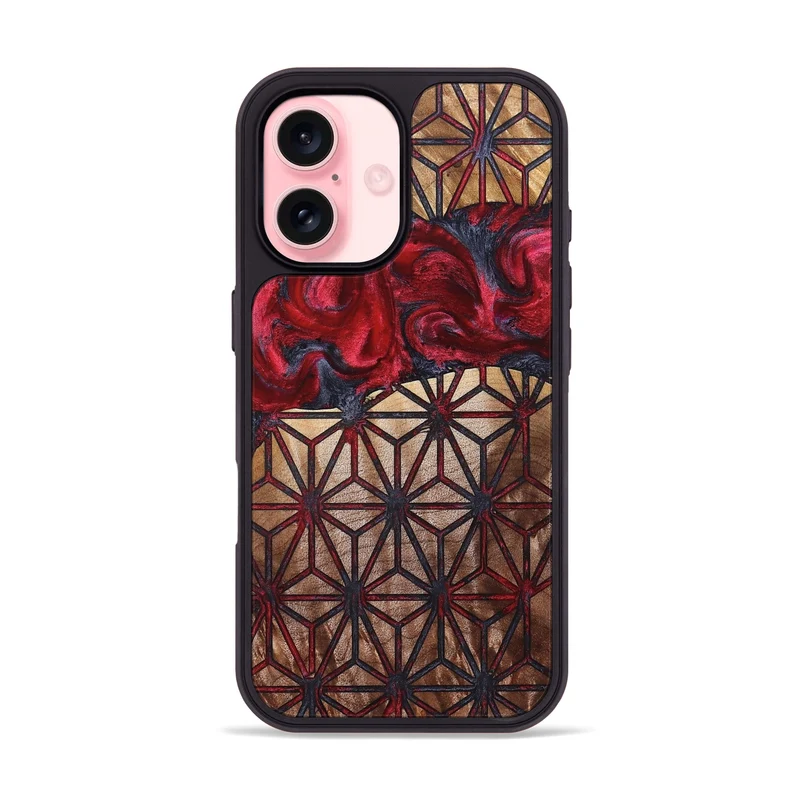 iPhone 16 Wood Phone Case - Ayah (Pattern, 829375)