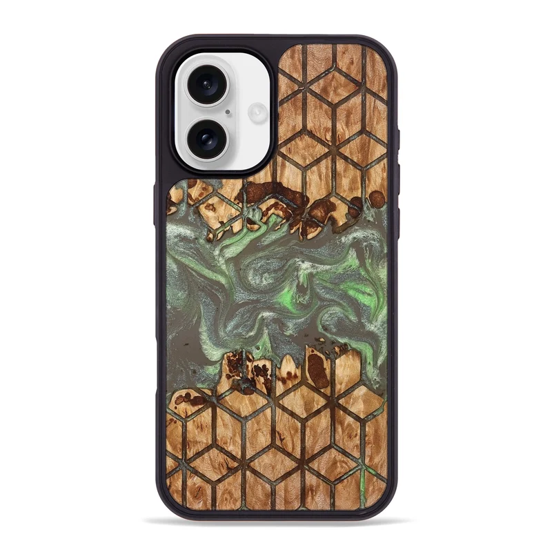 iPhone 16 Plus Wood Phone Case - Marcie (Pattern, 829362)