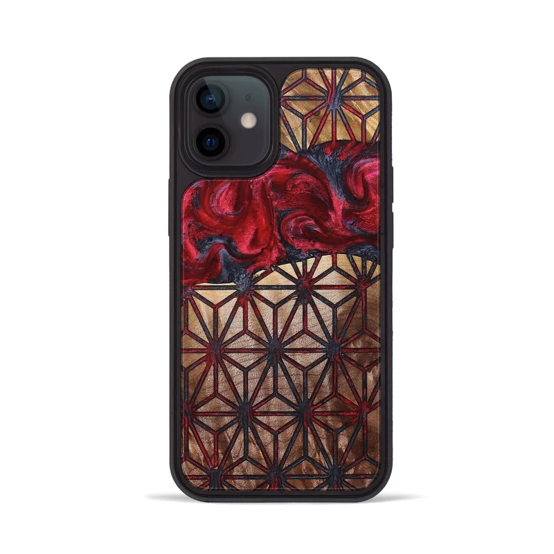 iPhone 12 Wood Phone Case - Ayah (Pattern, 829375)