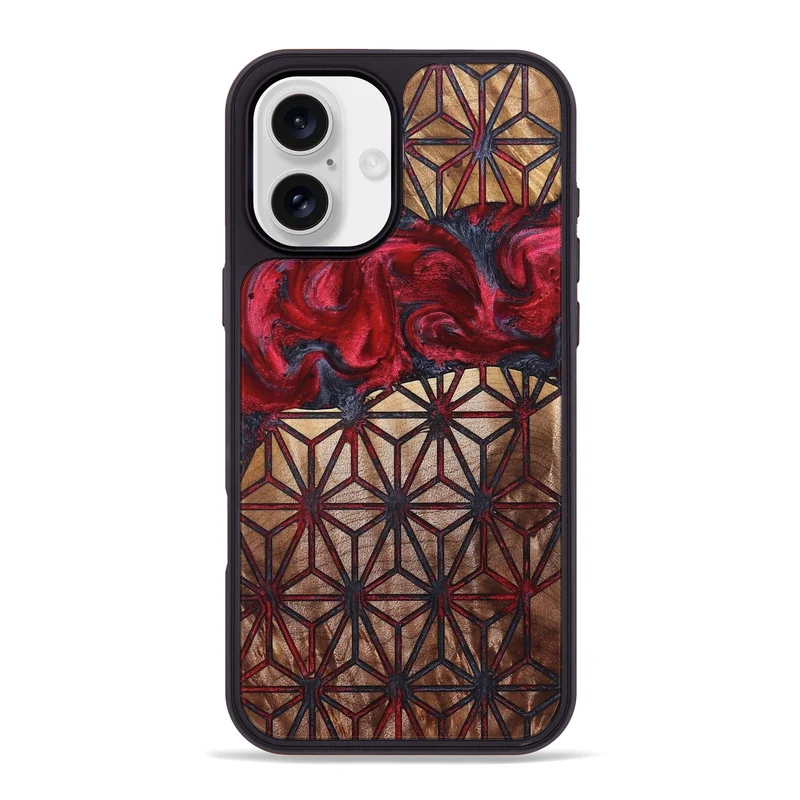 iPhone 16 Plus Wood Phone Case - Ayah (Pattern, 829375)