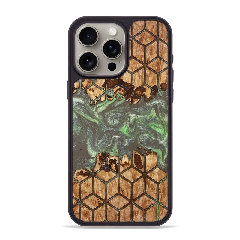 iPhone 15 Pro Max Wood Phone Case - Marcie (Pattern, 829362)
