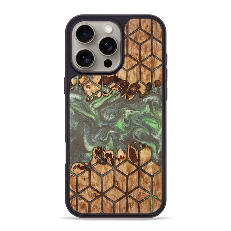 iPhone 16 Pro Max Wood Phone Case - Marcie (Pattern, 829362)