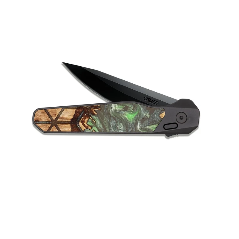 EDC Dark Slate Wood Pocket Knife - Marcie (Pattern, 829362)