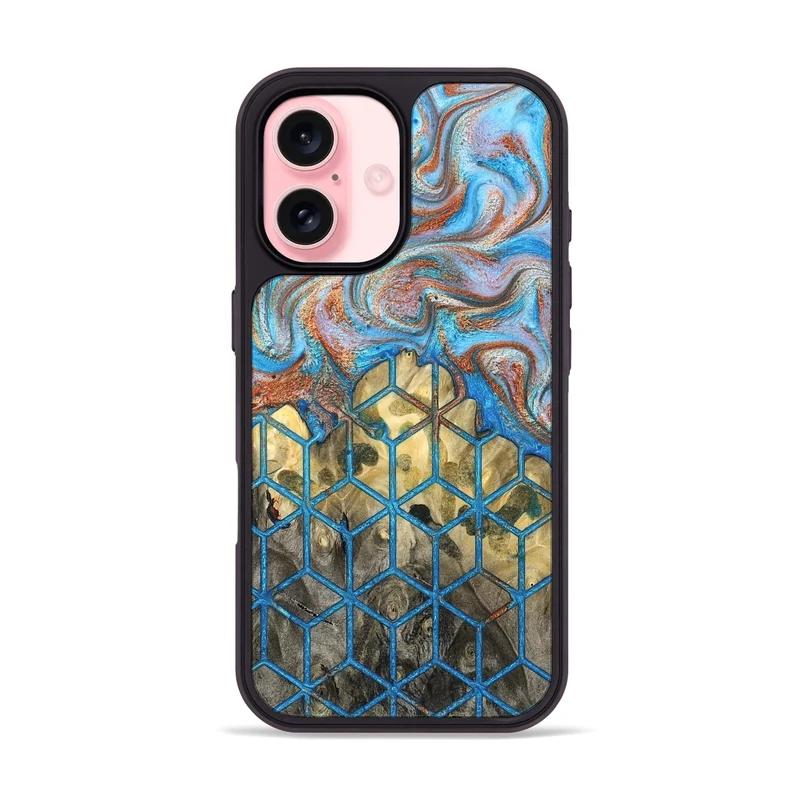 iPhone 16 Wood Phone Case - Dollie (Pattern, 829368)