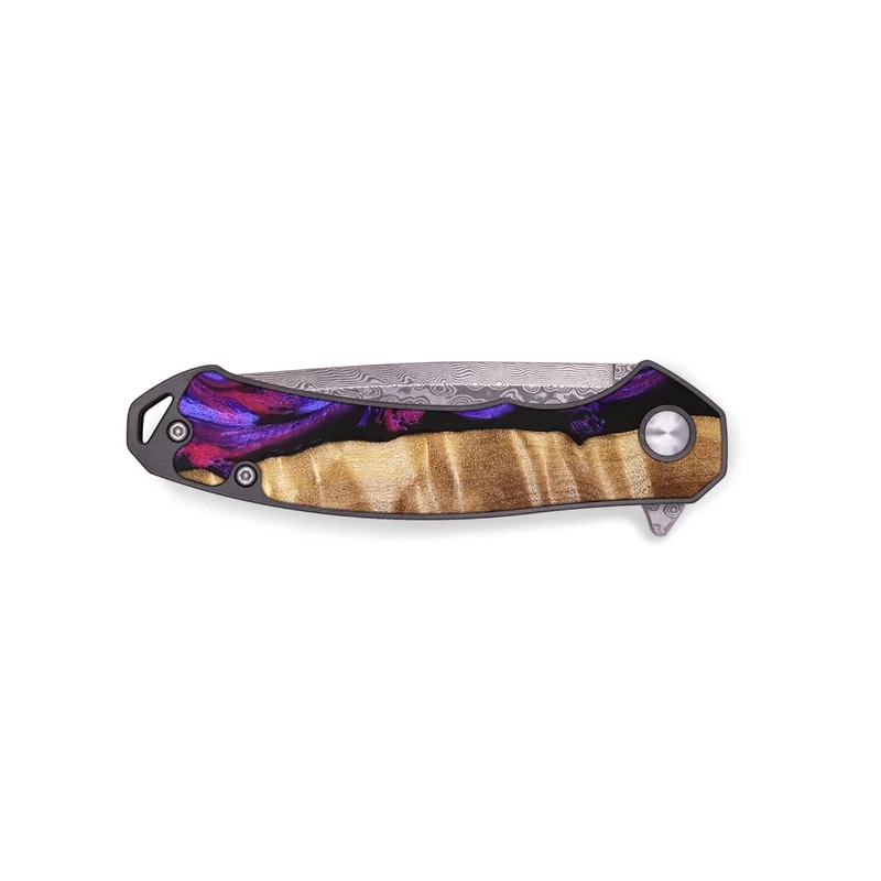 EDC Wood Pocket Knife - Maye (Purple, 829257)