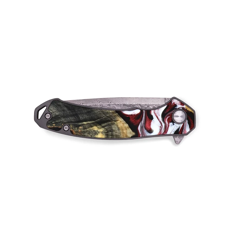 EDC Wood Pocket Knife - Ericka (Red, 829223)