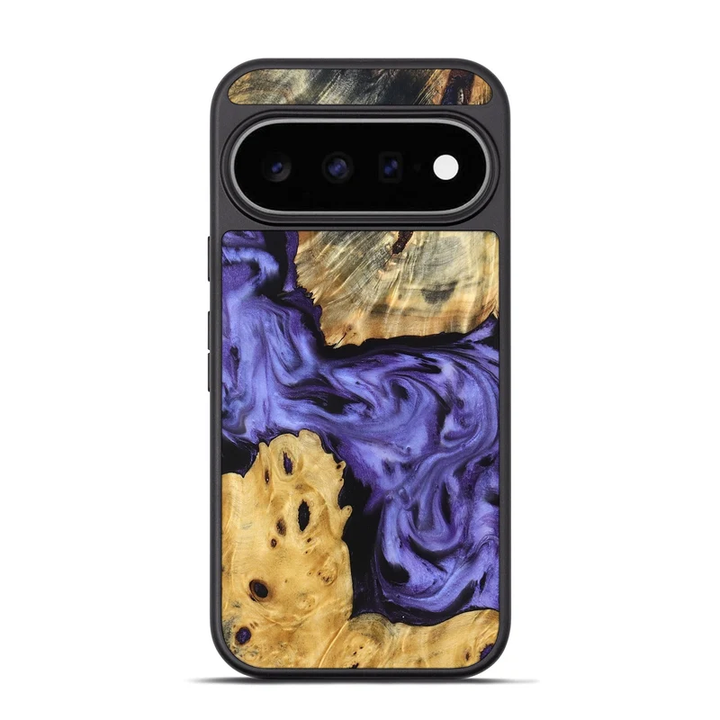 Pixel 11 Pro Wood Phone Case - Clem (Purple, 829256)