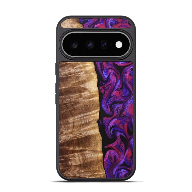 Pixel 11 Pro Wood Phone Case - Maye (Purple, 829257)