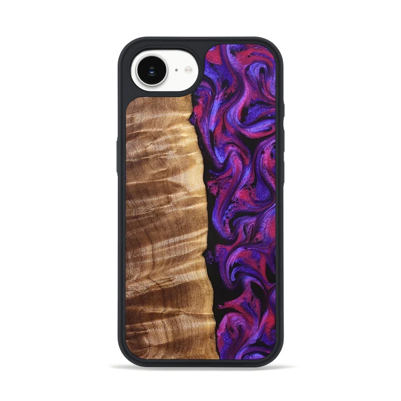 iPhone 16e Wood Phone Case - Maye (Purple, 829257)