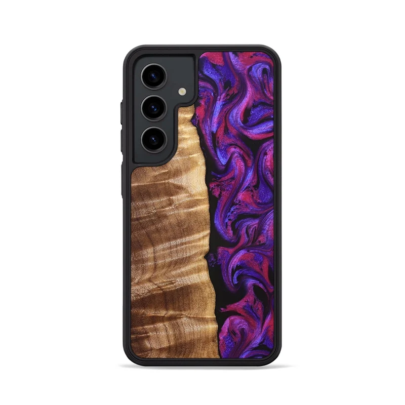 Galaxy S24 Wood Phone Case - Maye (Purple, 829257)