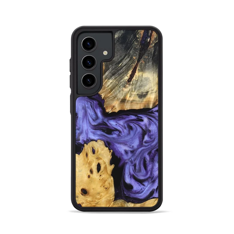 Galaxy S24 Wood Phone Case - Clem (Purple, 829256)