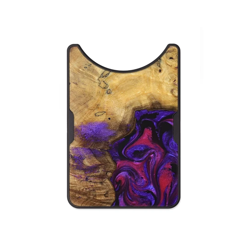 Alloy Wood Wallet - Keara (Purple, 829259)