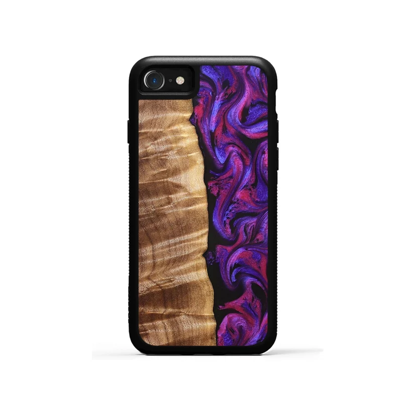 iPhone SE Wood Phone Case - Maye (Purple, 829257)