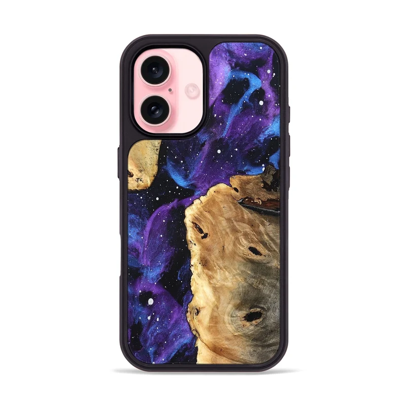 iPhone 16 Wood Phone Case - Caspian (Cosmos, 829305)