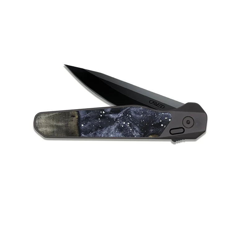 EDC Dark Slate Wood Pocket Knife - Rachel (Cosmos, 829302)