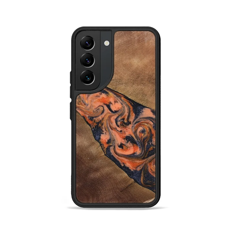 Galaxy S22 Wood Phone Case - Ronny (Red, 829198)