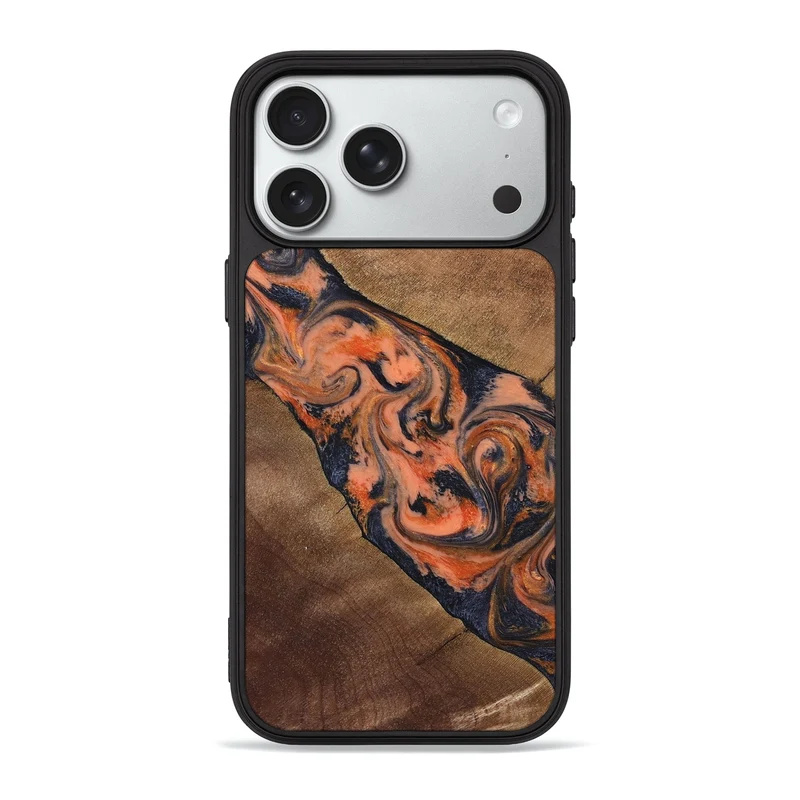 iPhone 18 Pro Max Wood Phone Case - Ronny (Red, 829198)