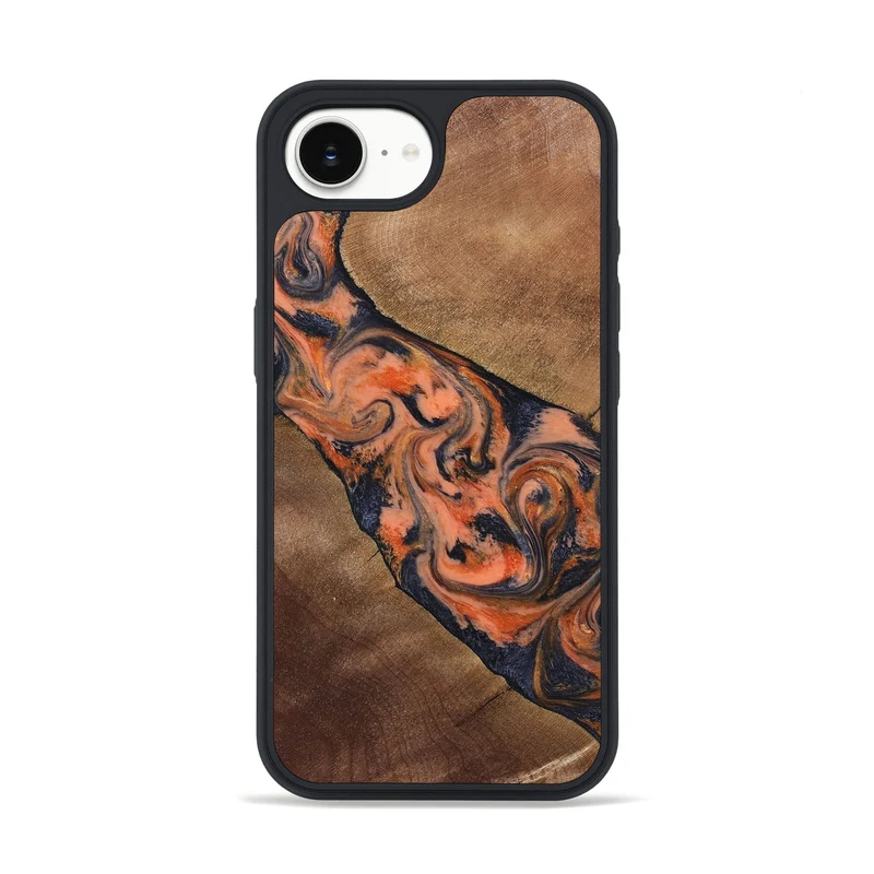 iPhone 16e Wood Phone Case - Ronny (Red, 829198)