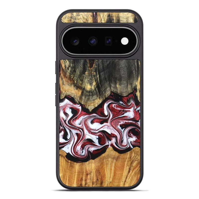 Pixel 11 Pro XL Wood Phone Case - Ericka (Red, 829223)