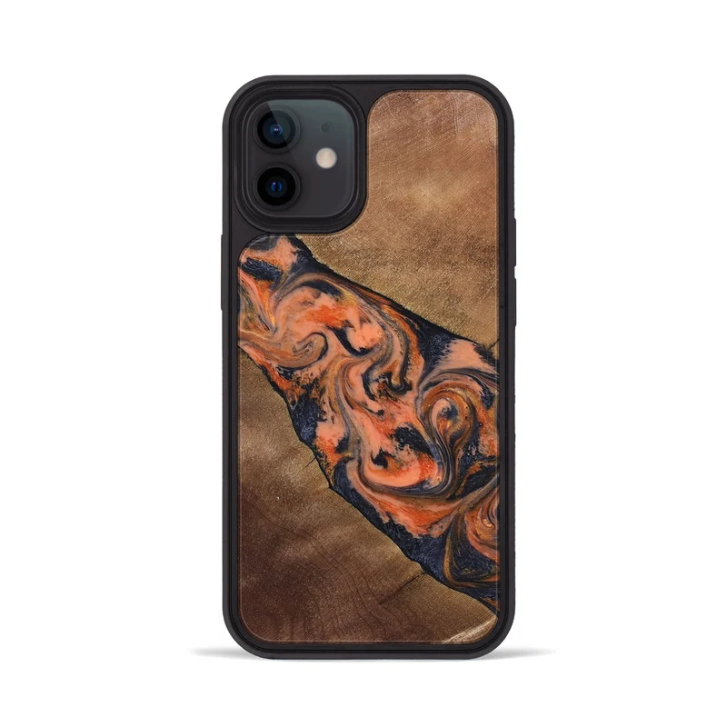 iPhone 12 Wood Phone Case - Ronny (Red, 829198)