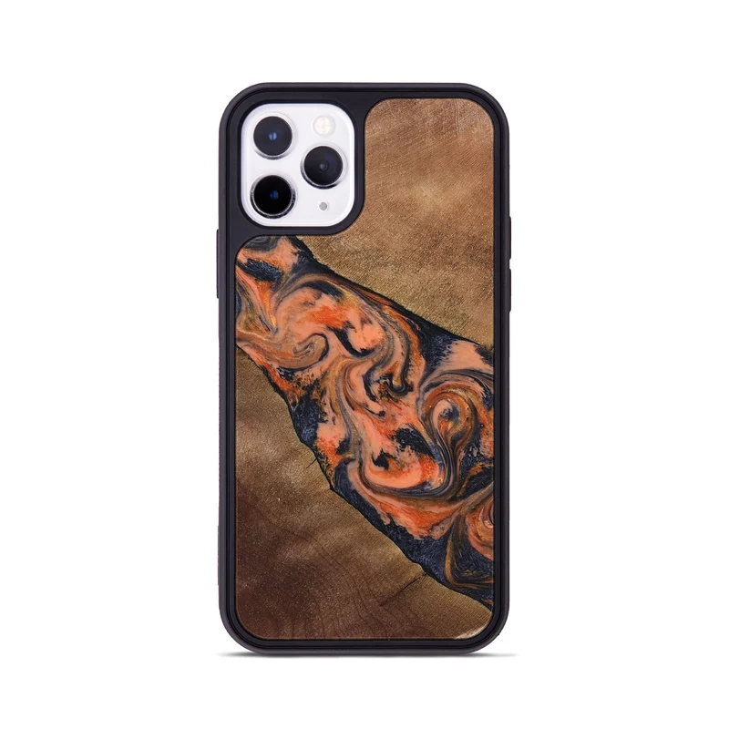 iPhone 11 Pro Wood Phone Case - Ronny (Red, 829198)