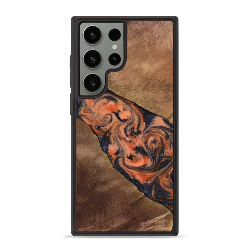 Galaxy S23 Ultra Wood Phone Case - Ronny (Red, 829198)