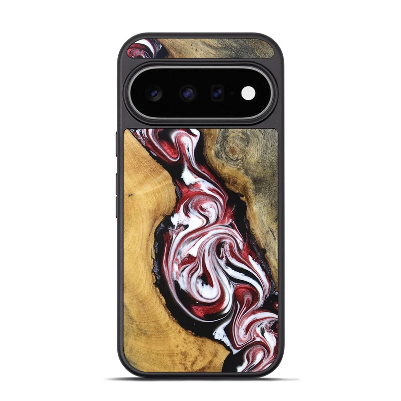Pixel 11 Pro Wood Phone Case - Estelle (Red, 829249)