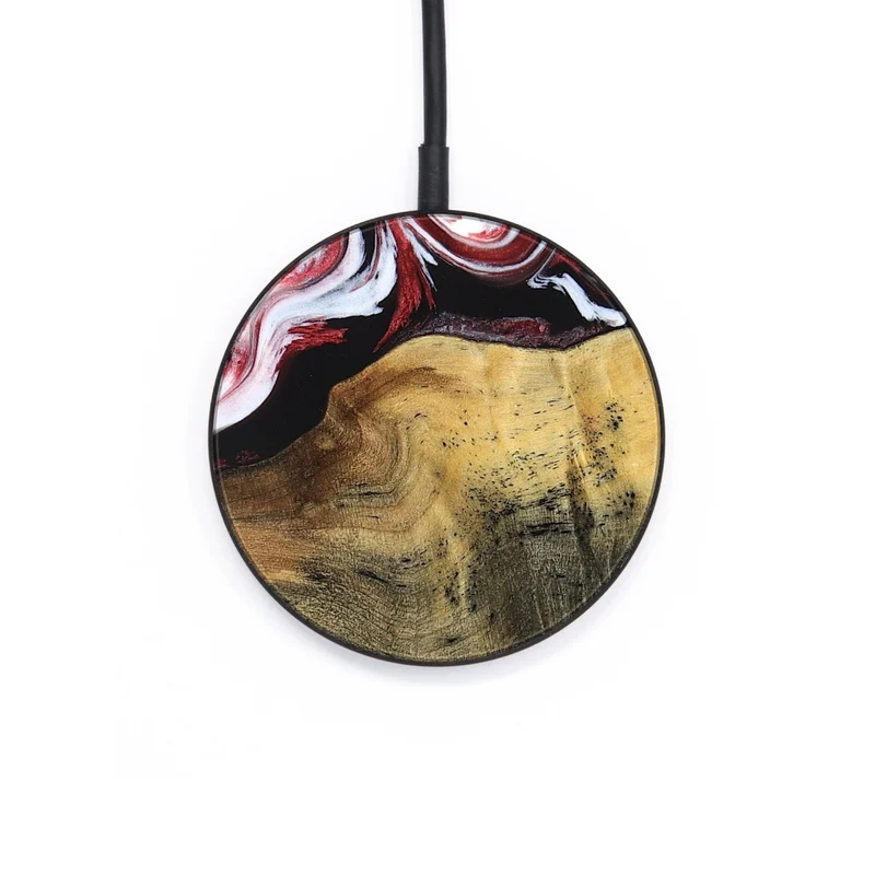 Circle Wood Wireless Charger - Reya (Red, 829247)