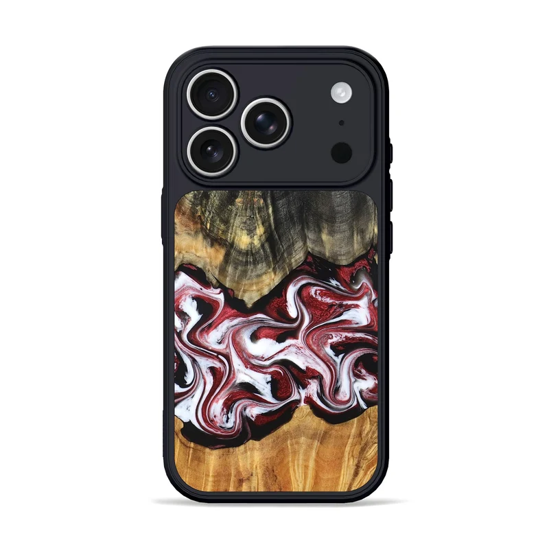 iPhone 17 Pro Wood Phone Case - Ericka (Red, 829223)