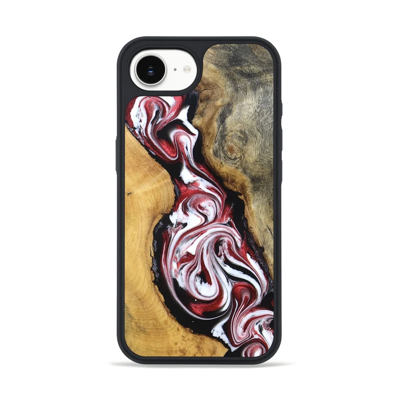 iPhone 16e Wood Phone Case - Estelle (Red, 829249)