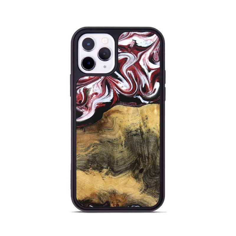 iPhone 11 Pro Wood Phone Case - Reya (Red, 829247)