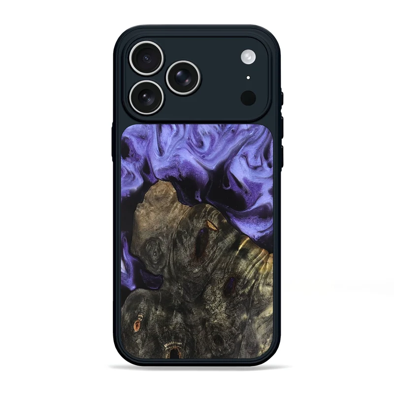 iPhone 17 Pro Max Wood Phone Case - Dianne (Purple, 829243)