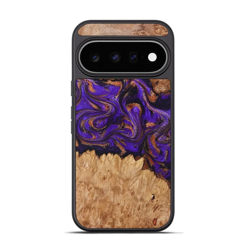 Pixel 11 Pro Wood Phone Case - Lucien (Purple, 829239)