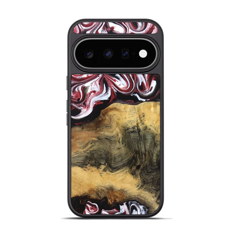 Pixel 11 Pro Wood Phone Case - Reya (Red, 829247)