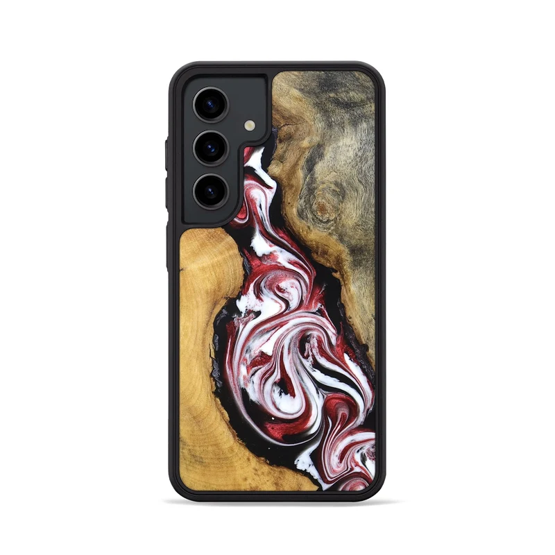 Galaxy S24 Wood Phone Case - Estelle (Red, 829249)