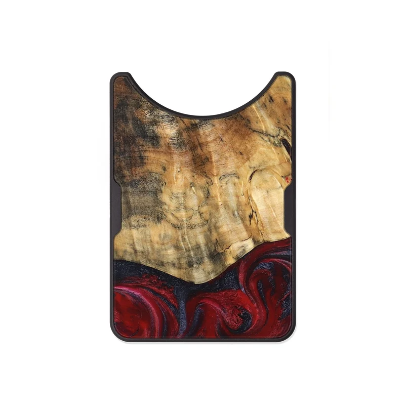 Alloy Wood Wallet - Kala (Red, 829246)