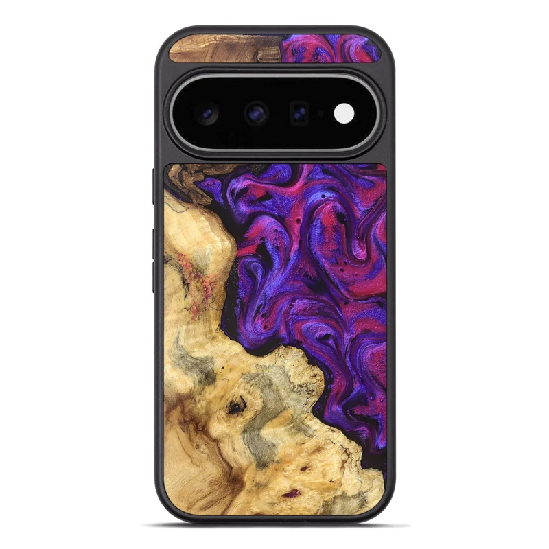 Pixel 11 Pro XL Wood Phone Case - Jaeden (Purple, 829238)