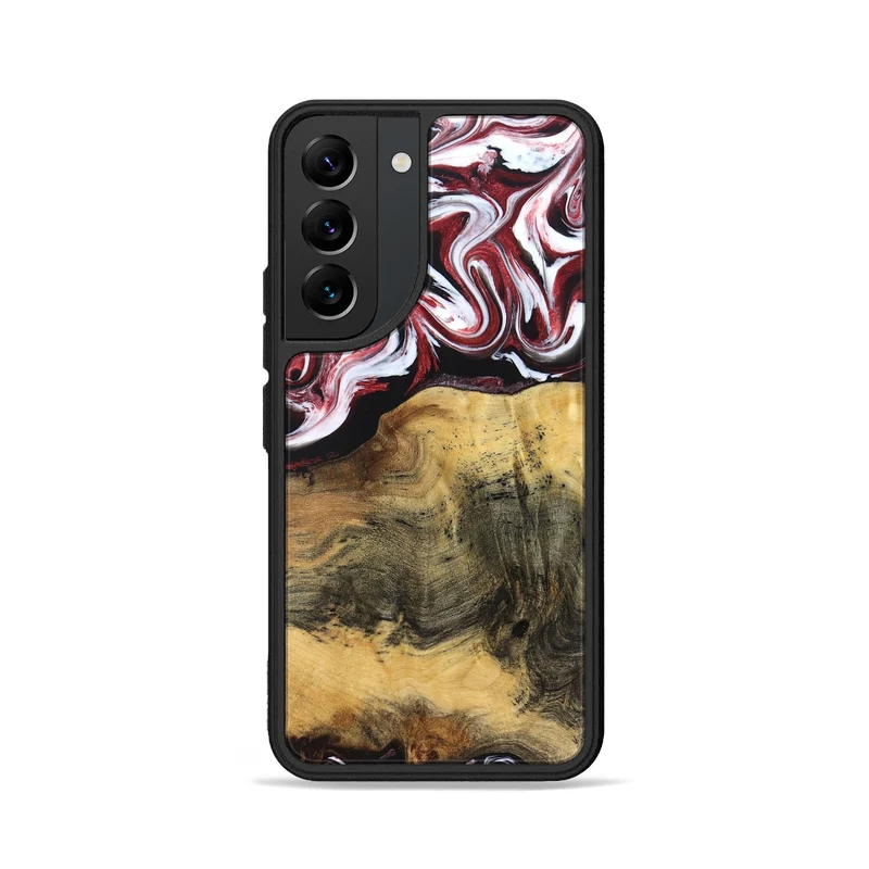 Galaxy S22 Wood Phone Case - Reya (Red, 829247)