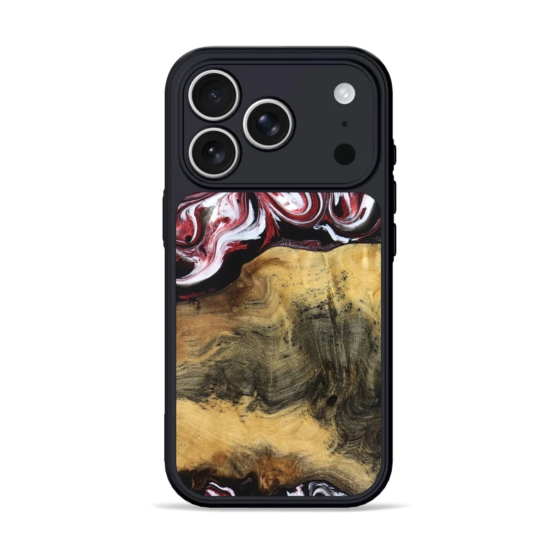 iPhone 17 Pro Wood Phone Case - Reya (Red, 829247)