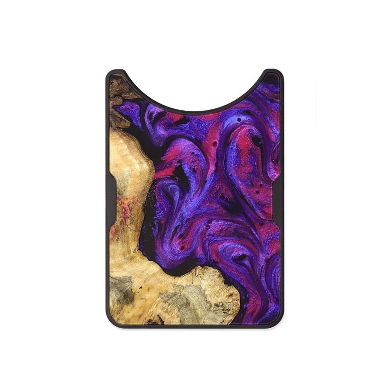 Alloy Wood Wallet - Jaeden (Purple, 829238)