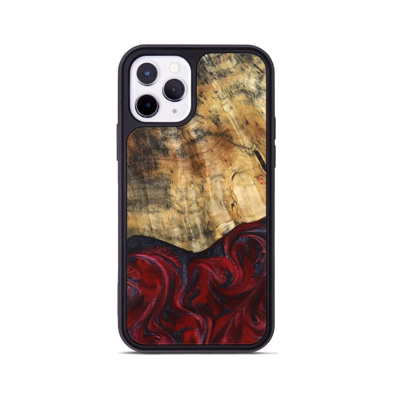 iPhone 11 Pro Wood Phone Case - Kala (Red, 829246)