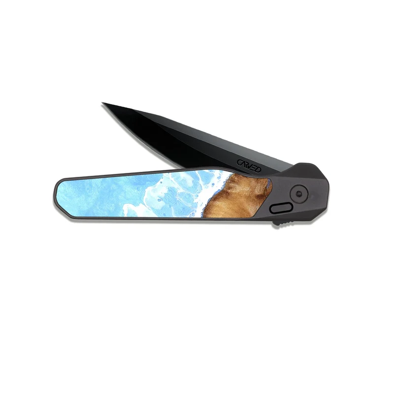 EDC Dark Slate Wood Pocket Knife - Jeanine (Coastal, 829338)