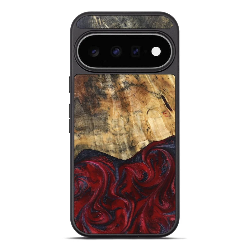 Pixel 11 Pro XL Wood Phone Case - Kala (Red, 829246)