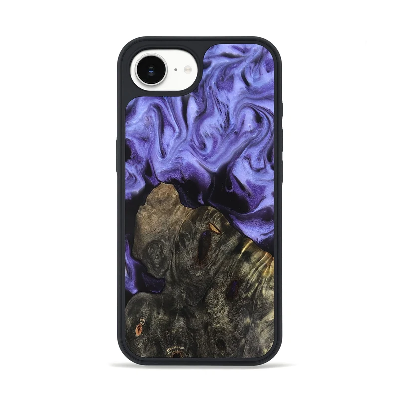 iPhone 16e Wood Phone Case - Dianne (Purple, 829243)