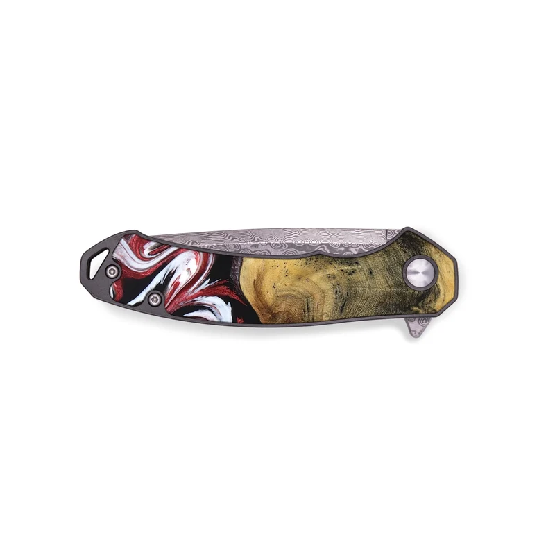 EDC Wood Pocket Knife - Reya (Red, 829247)