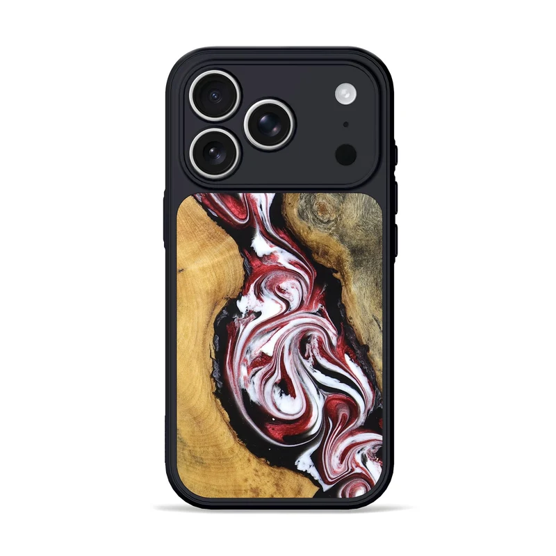 iPhone 17 Pro Wood Phone Case - Estelle (Red, 829249)