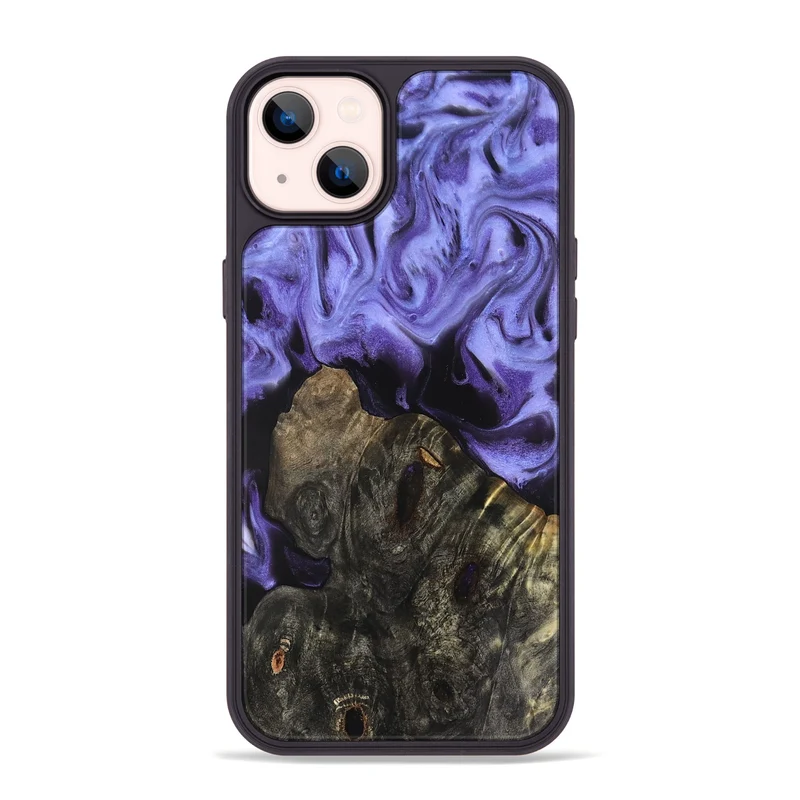iPhone 14 Plus Wood Phone Case - Dianne (Purple, 829243)