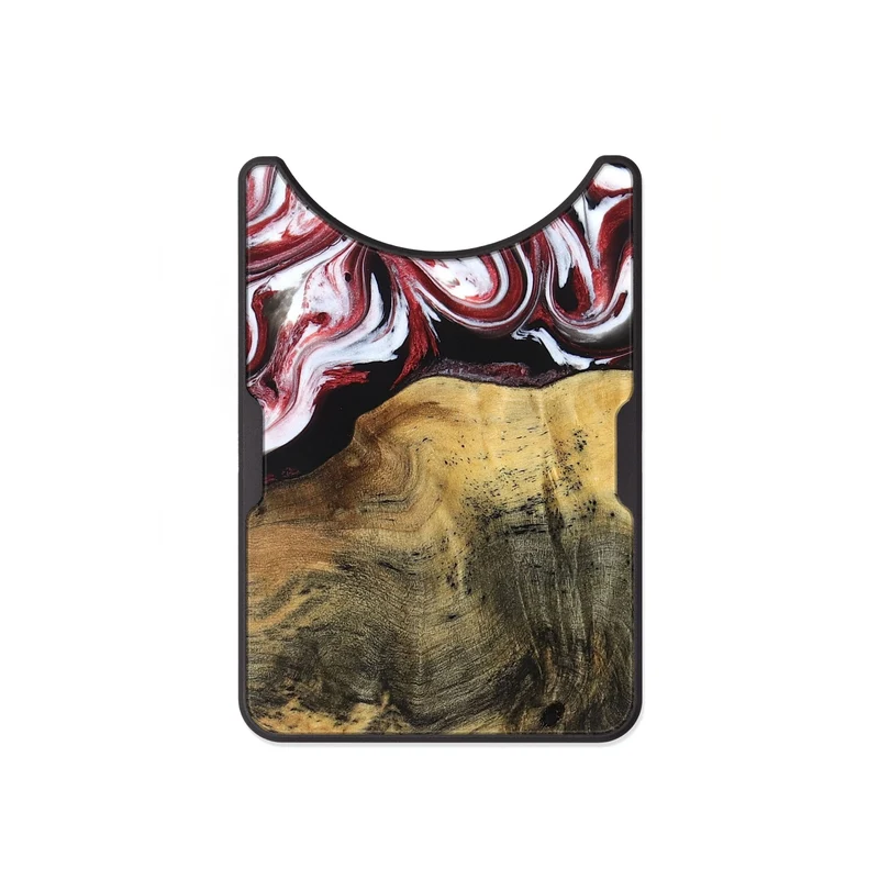 Alloy Wood Wallet - Reya (Red, 829247)
